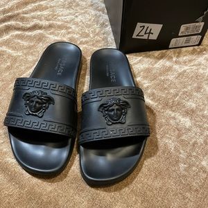 Black Versace Slides